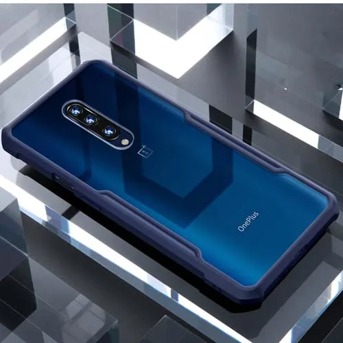 Blue-No Holder XUNDD подушка безопасности противоударный чехол для OnePlus 7 Pro Чехол прозрачный PC TPU бампер задняя крышка для OnePlus 7T Pro Чехол Coque - Цвет: Blue-No Holder
