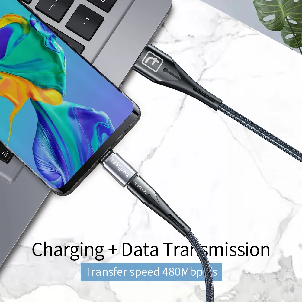 Магнитный адаптер Twitch USB Type C для iPhone Xiaomi Samsung Female To Micro iOS Magnet C|Переходники и