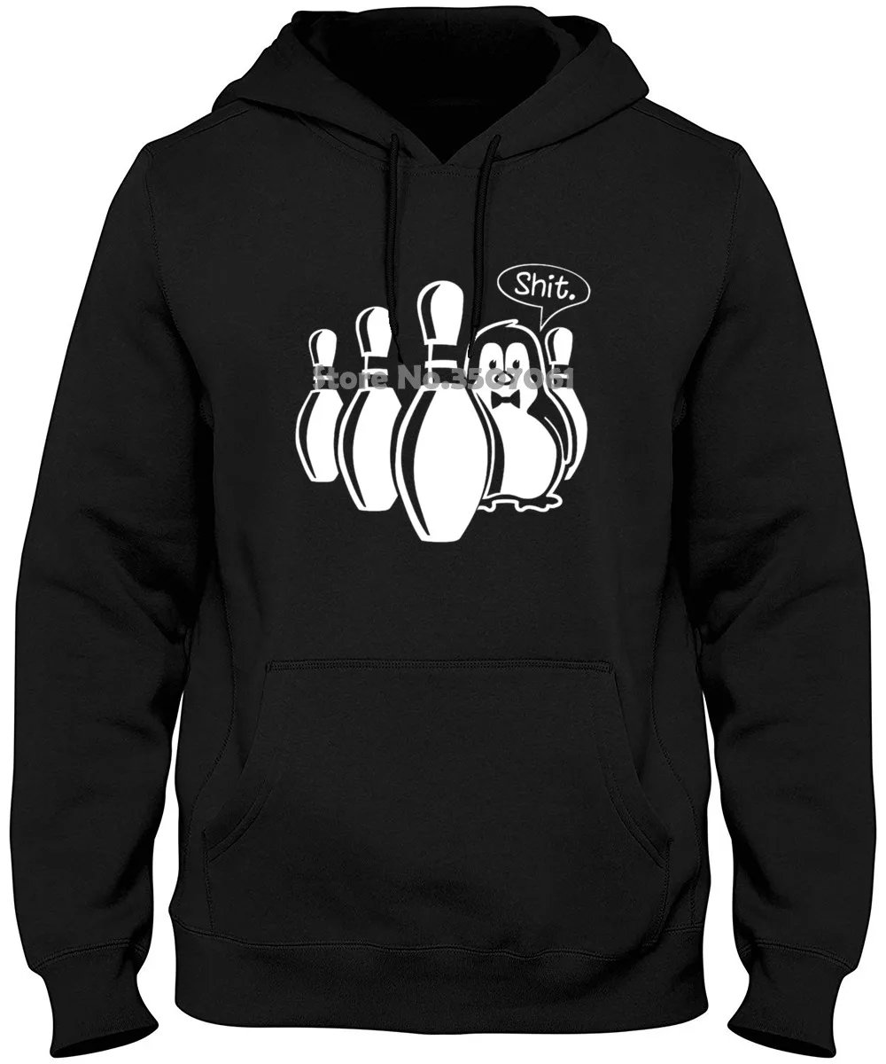 Pinguin | Penguin Shit Bowler Kegeln Fun Spruche S - Xxl Hipster Cool O Neck Tops Hoodies &amp Sweatshirts Мужская одежда