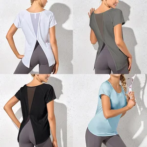 Женская Спортивная одежда для фитнеса, бега, бега, тренажерного зала, женская спортивная рубашка, топ для йоги, Женские топы для тренировок, футболка