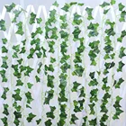 12 нитей 86 FT домашний Декор Искусственный гирлянда из листьев плюща растения искусственная Виноградная лоза Листва Цветы Creeper зеленого цвета с узором в виде плюща венок новый освежающий