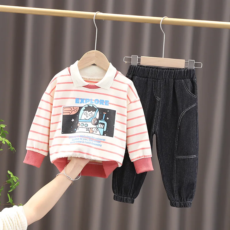

Boy Sport T-Shirt Pants 2Pcs/Set Toddler Casual Costume Kids Tracksuit Fashion Children Clothing Spring Autumn Baby Girl Clothes