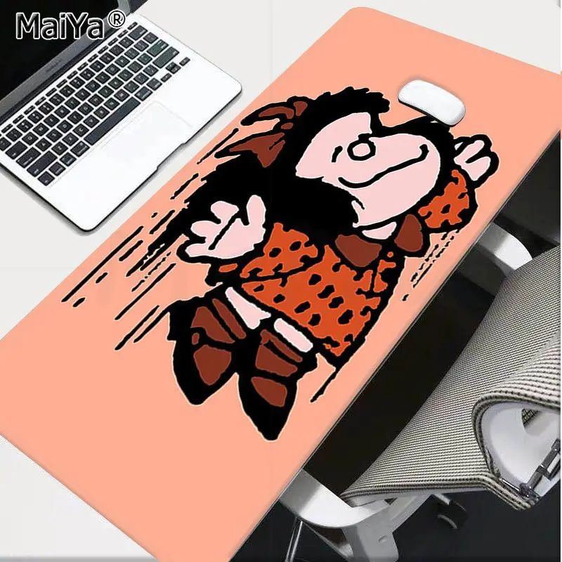 

Maiya In Stocked Mafalda Locking Edge Mouse Pad Game Rubber PC Computer Gaming mousepad