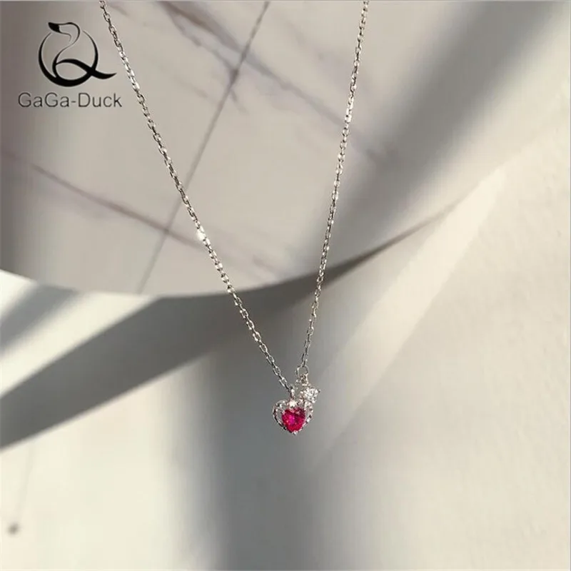 Новая мода в форме сердца любовь красный Tempermanet ювелирные изделия стерлингового