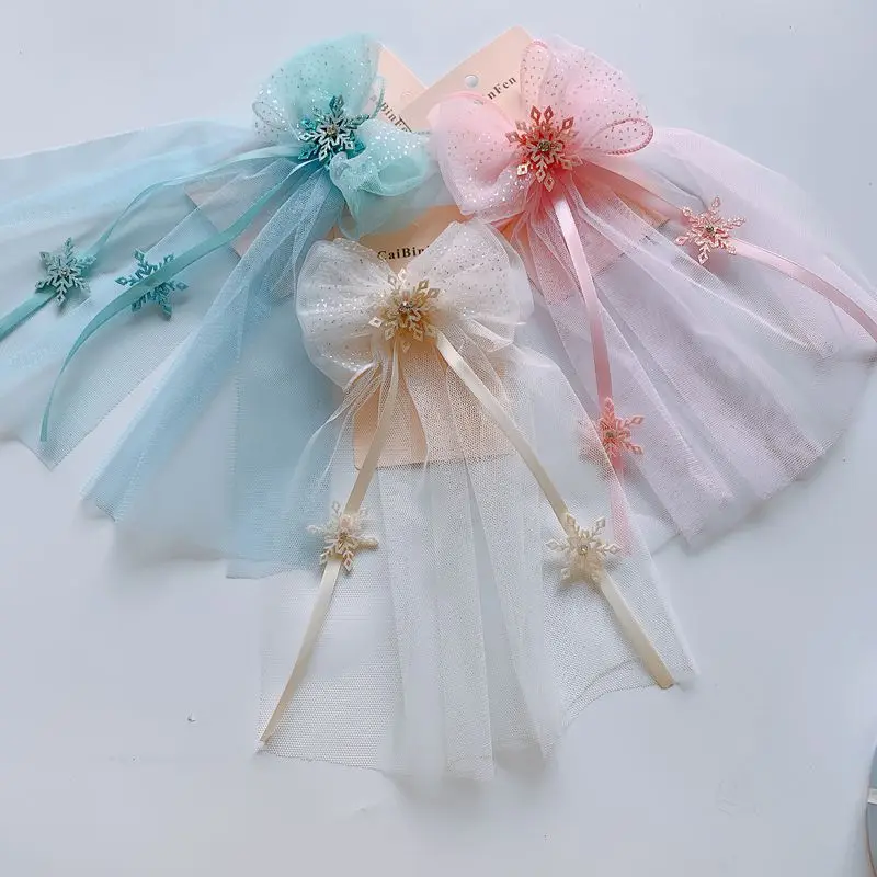 

New children's headdress big press clip wedding flower girl