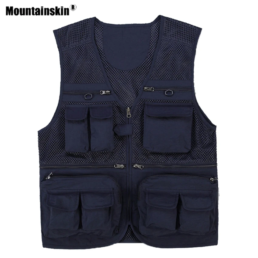Мужской жилет Mountainskin дышащий для активного отдыха походов альпинизма VA723|Жилетки