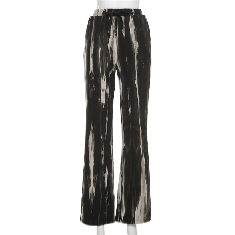 

Fashion Women Trendy Summer Soft High Waisted All-match Chic Ladies Trousers Vintage Print Leisure Womens Pants 2021 The New