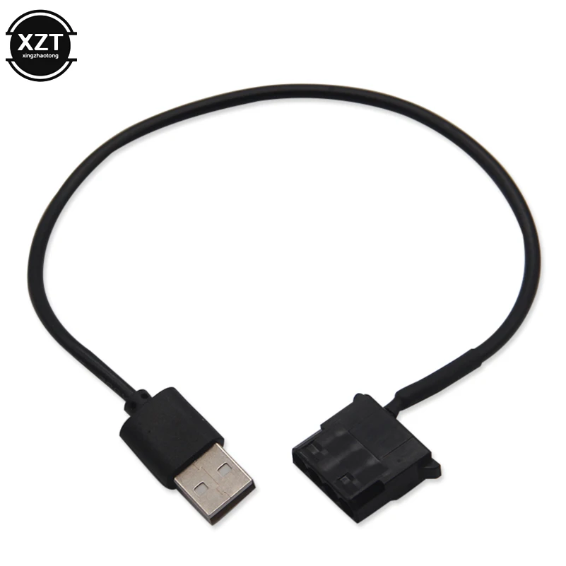 4-контактный USB ПК Компьютерный Вентилятор кабель питания 5 в адаптер Папа-мама Molex