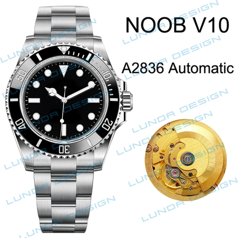 

V10 2019 N SA3135 eta 2836 Automatic Ceramics Bezel 904L Steel Mens Watch Best Edition Blue Hairspring Puretime Watches