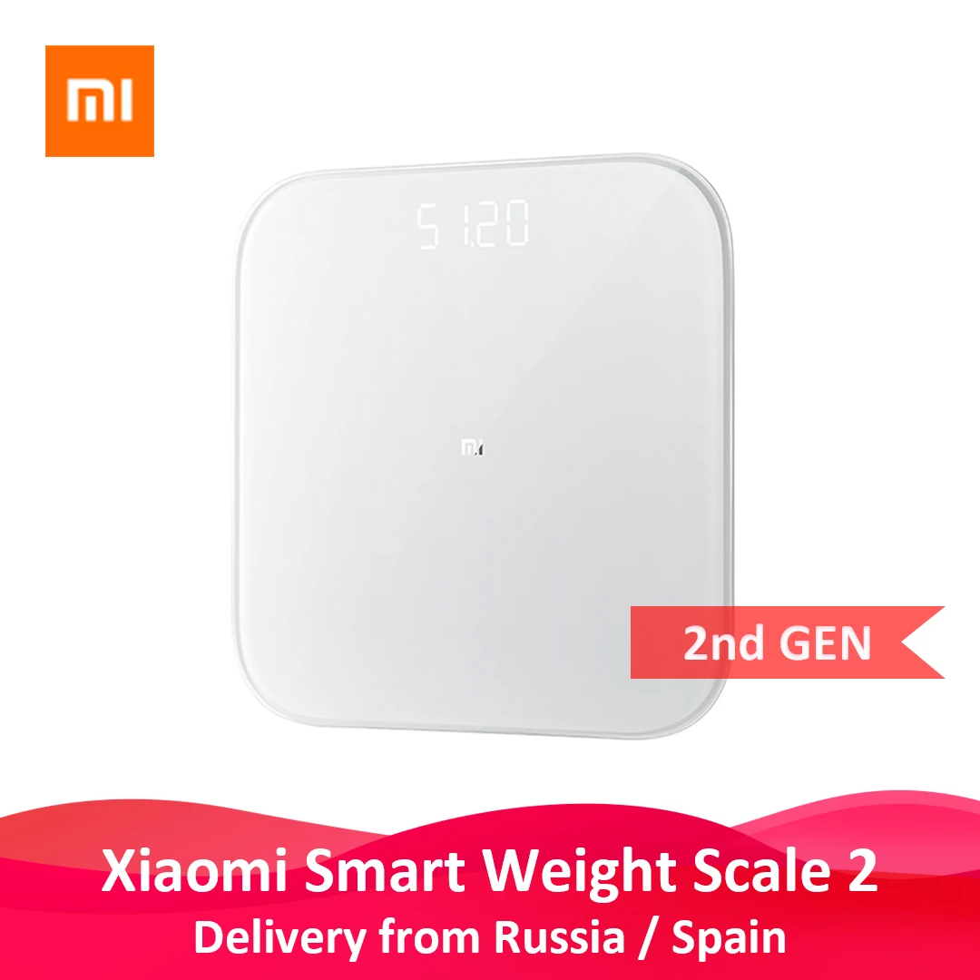 Оригинальные Xiaomi mi, умные весы 2, весы для здоровья, весы с Bluetooth 5, цифровые весы с поддержкой Android 4,3 iOS 9 mi fit APP