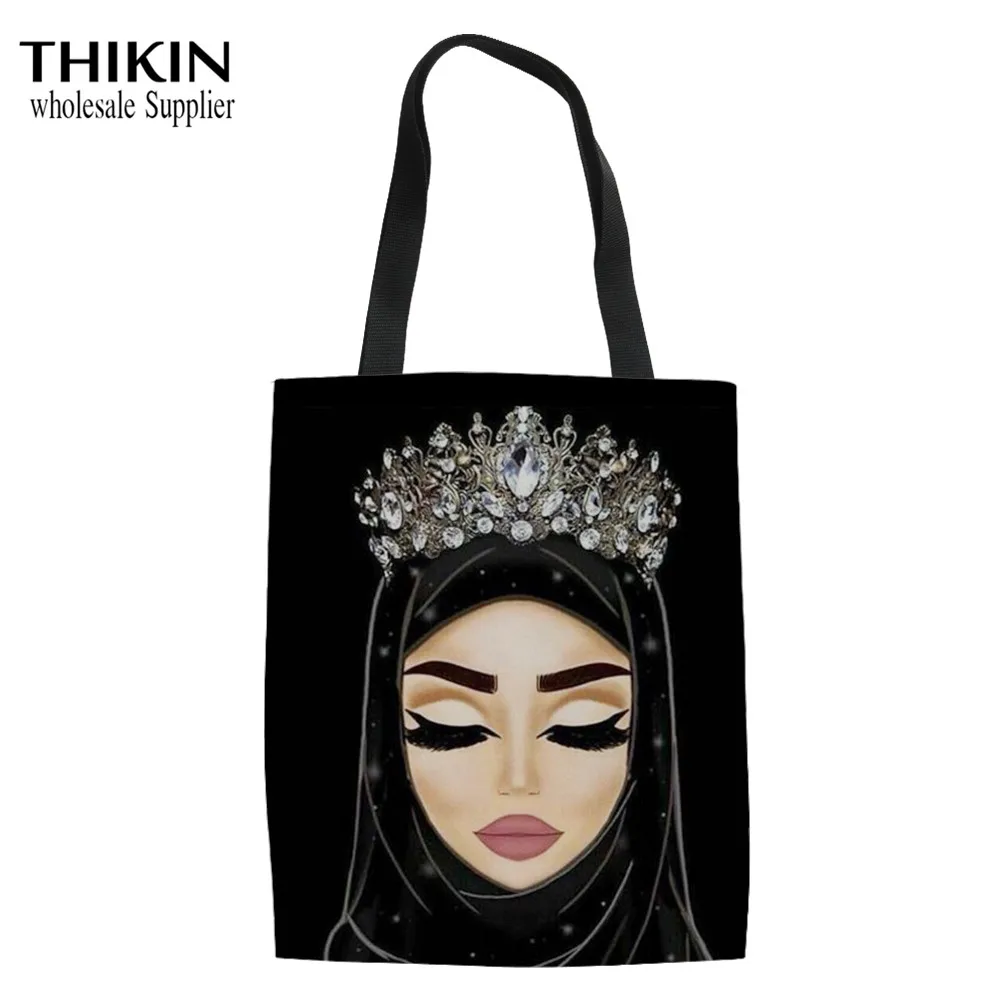 Женская сумка-тоут THIKIN хиджаб мусульманский исламский с рисунком глаз для детей