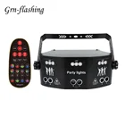 Светодиодный диско-светильник 15 глаз для домашвечерние, диско-лазер, сценисветильник стробоскоп, УФ светильник для помещений, Рождественская вечеринка, свадьба, семейная лампа