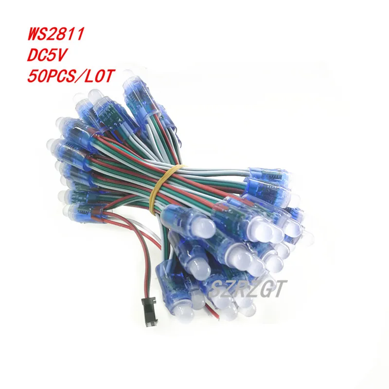 WS2811 RGB светодиодный модуль IP68 Водонепроницаемый DC5V полноцветный пиксельный