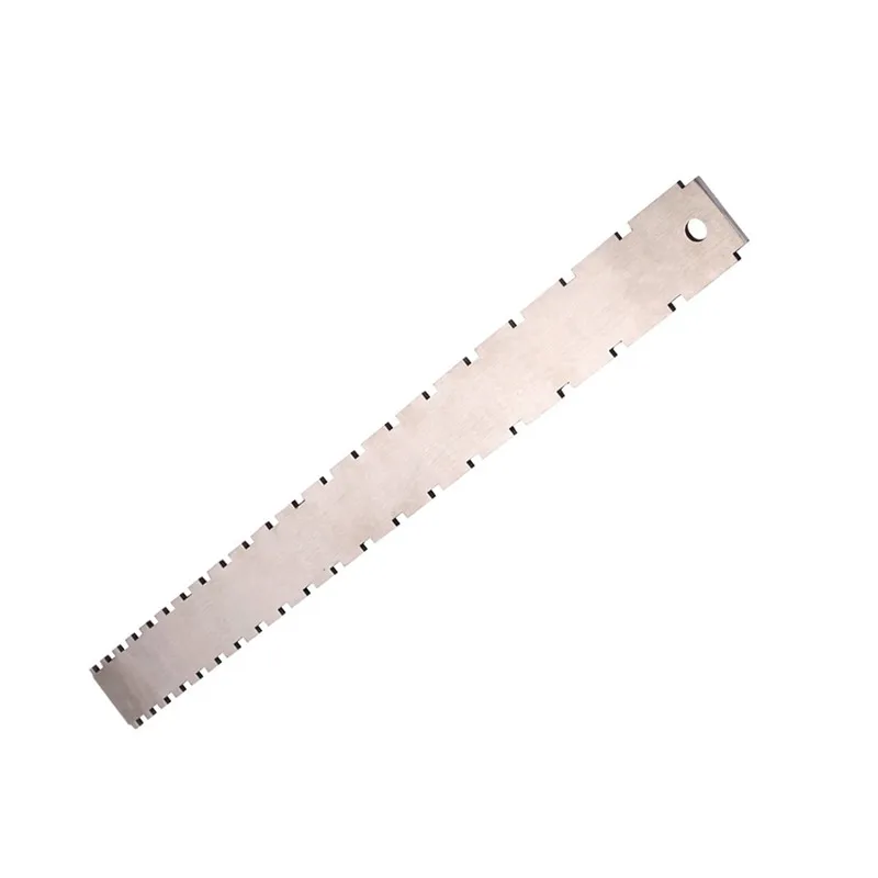 Гитарная горловина из нержавеющей стали с зубчатой прямой кромкой двухшкальный