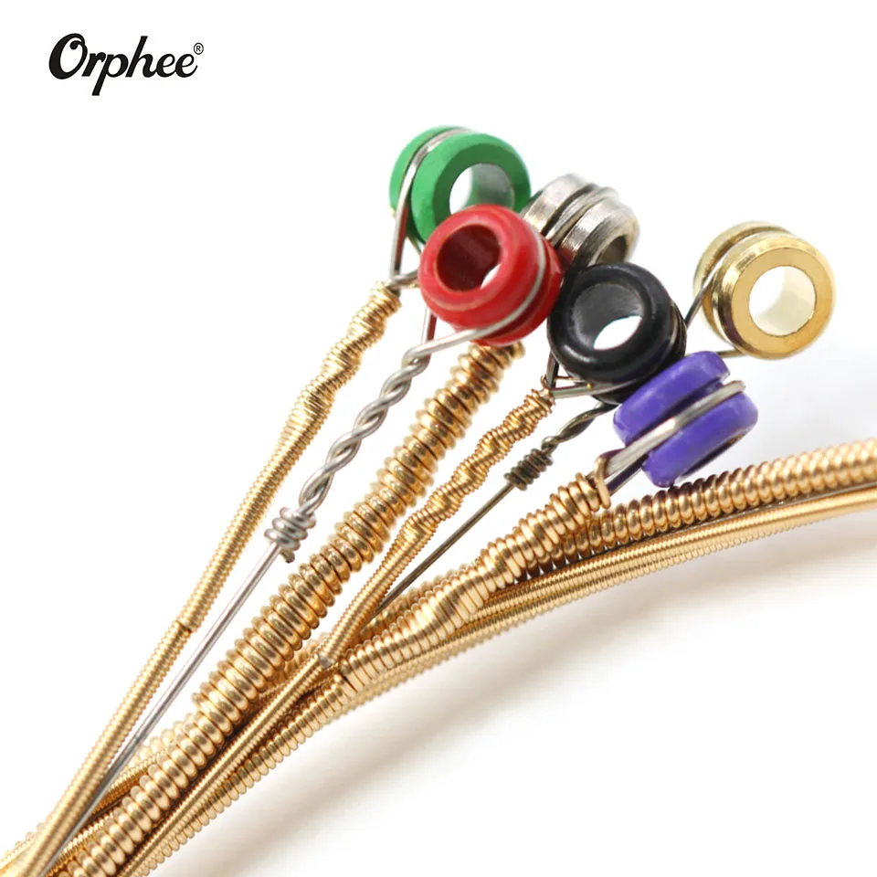 Струны Orphee для акустической гитары 6 шт./компл. Серия QA 85/15 бронзовые полностью