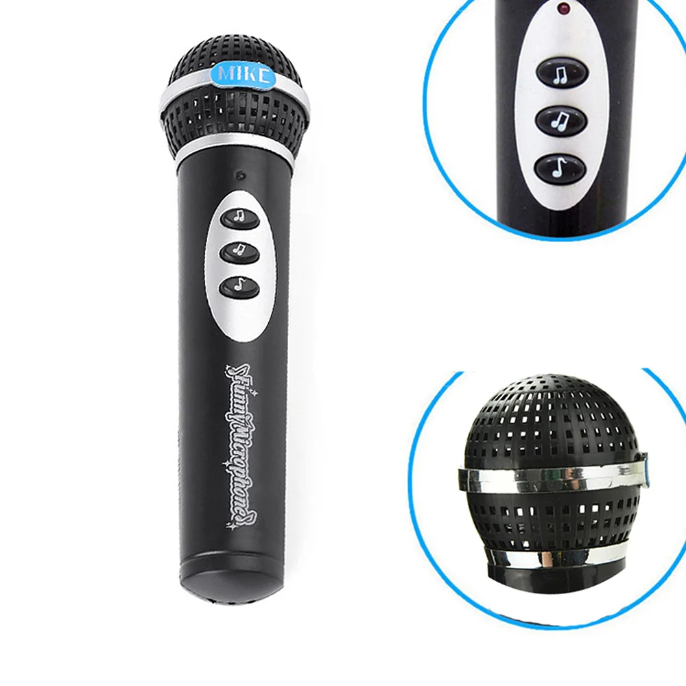 Портативный детский микрофон с светильник детей имитационный караоке смешные