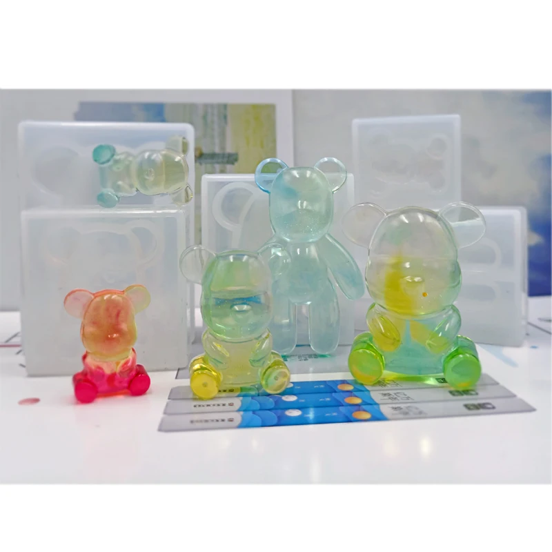 

Bamala Fashion Silicone Bear Shape Animals UV Molds For Resin Jewelry DIY Mold Resin Molds For Jewelry DIY Kids Toys