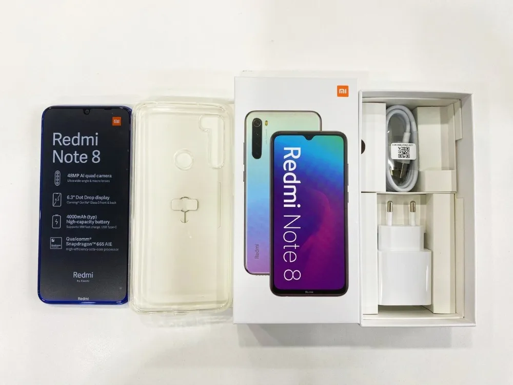 Redmi Note 8 Xiaomi глобальная версия 4 Гб 64 Гб Смартфон 48MP камеры Snapdragon 665 6,3 FHD 4000 мАч 4K видео глаз экран