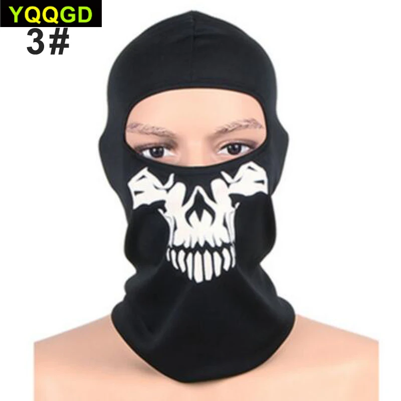 1 шт. черная Балаклава маска с черепом для косплея вечерние Хэллоуина мотоцикла