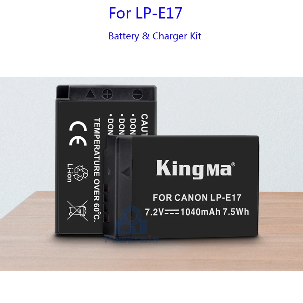 Kingma LP E17 Камера Li Ion Батарея 7 4 v 1040 мА/ч два Зарядное устройство Комплект для
