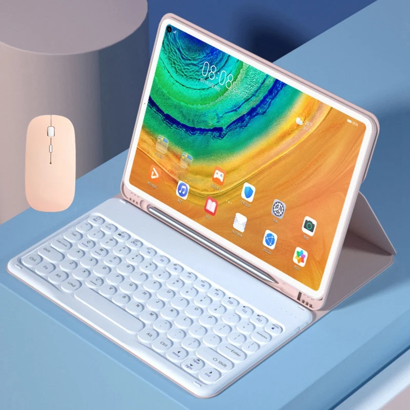 Tablet Case with Rechargeable Bluetooth Luminous Keyboard PU for Huawei MatePad 10.4 | Компьютеры и офис