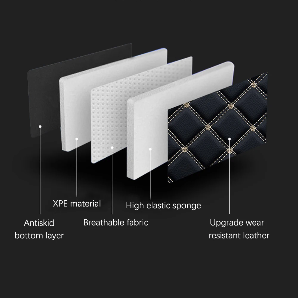 Leather Car Trunk Mat For Toyota Corolla 2012-2018 Boot E160 E170 E180 Cargo Liners Tray Slip Rear Liner Pad Axio |