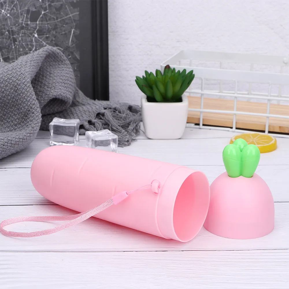 pink 1 шт. ящики для хранения, держатель для зубной щетки для путешествий, портативная зубная щетка из натурального бамбука чехол-трубка для путешествий, Экологичная ручная работа - Цвет: pink