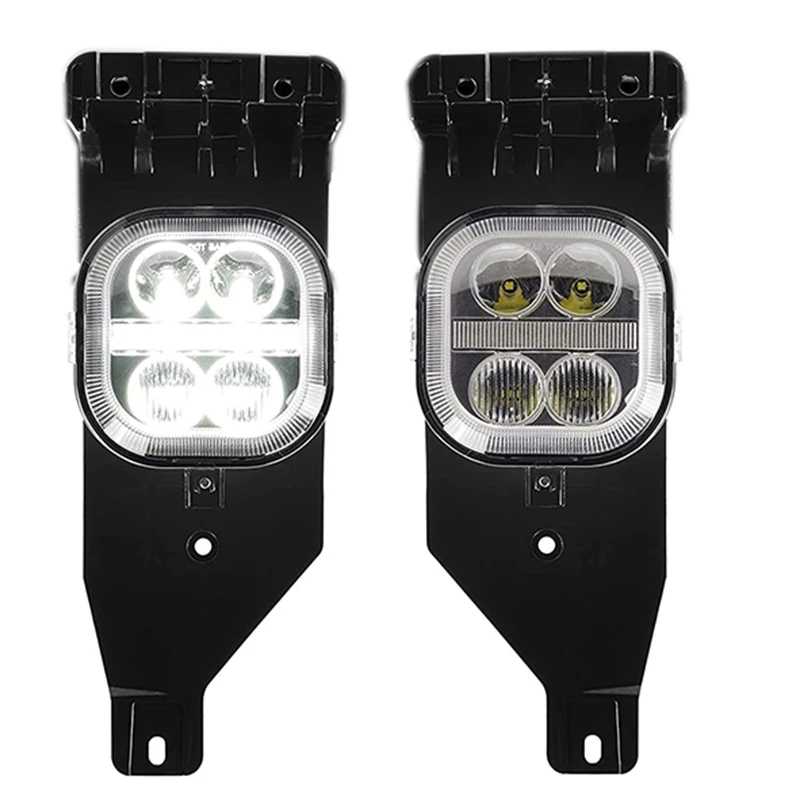 

LED Fog Light with Daytime Running Lights Assembly for Ford F250 F350 F450 Super Duty 2005 2006 2007 Driving Fog Lamps