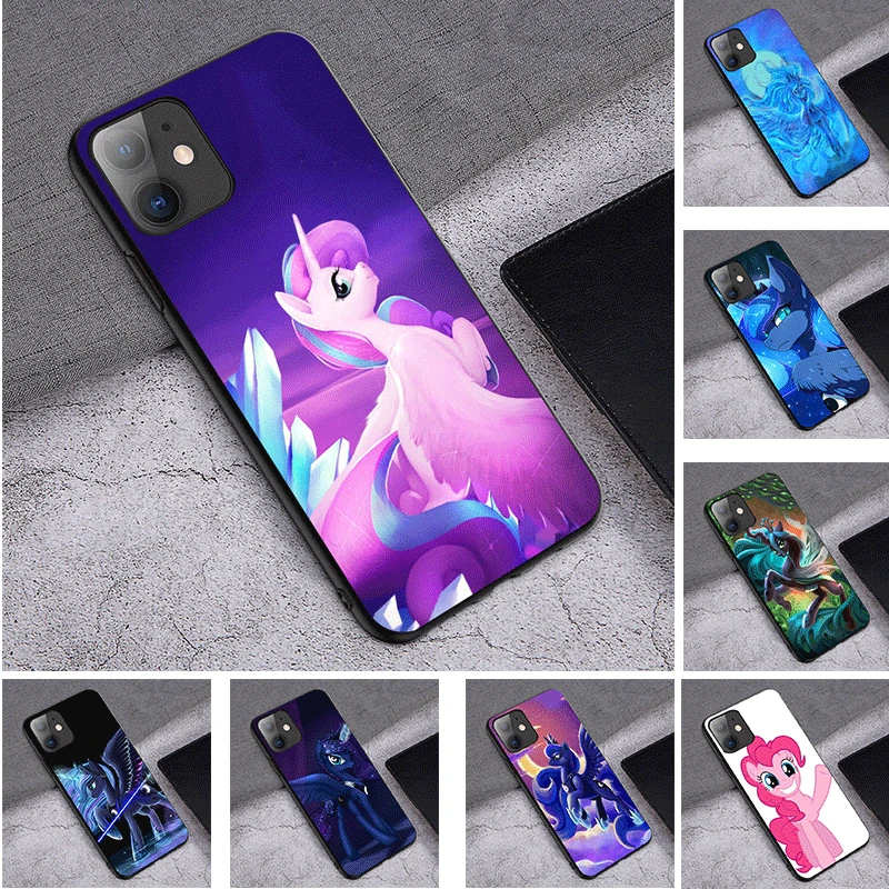 ТПУ чехол для телефона My Little Pony Luna iPhone 11 Pro X XR XS Max 6 6s 7 8 Plus 5 5S SE|Чехлы-накладки| |