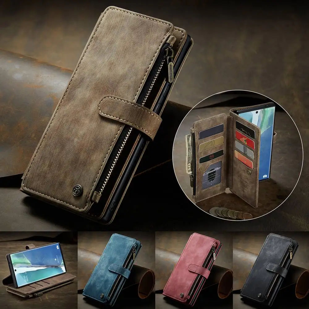 

Матовый кожаный чехол-бумажник для Samsung Galaxy S21 S20 FE Note 20 Ultra 10 + S8 S9 S10 Plus A12 A22 A32 A52 A72 A71 A51, чехол