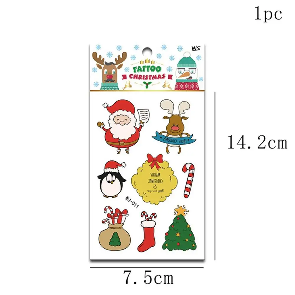 1pc Stickers 5 CHZLL съемные рождественские наклейки, украшения, Санта-Клаус, олень, Декоративный Рождественский Декор для дома, Санта-Клаус, Noel, Декор - Цвет: 1pc Stickers 5
