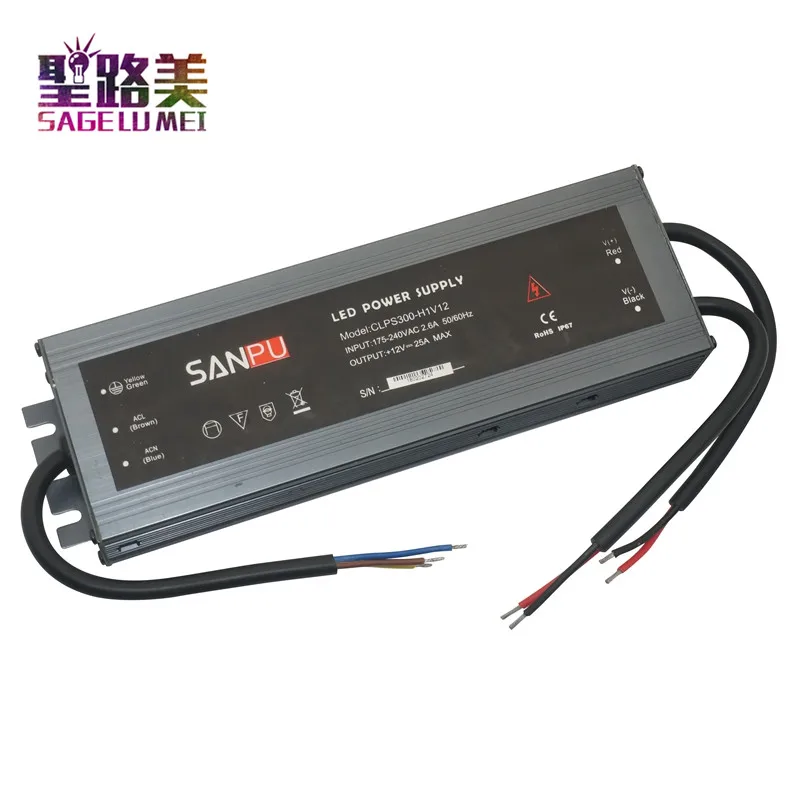 Сверхтонкий водонепроницаемый светодиодный блок питания для наружного