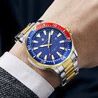 2022 WWOOR Роскошные мужские часы ведущей марки, золотые, синие часы, мужские спортивные светящиеся водонепроницаемые часы, мужские кварцевые часы, мужские часы