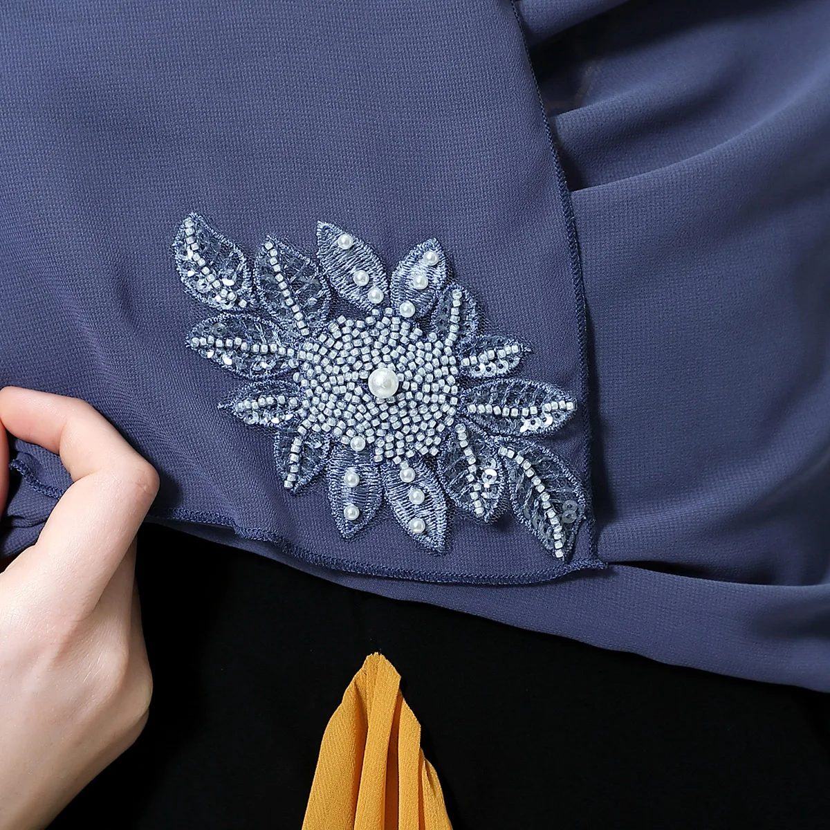 Мусульманский шифоновый хиджаб с пузырьками шарф со стразами блестящие женские