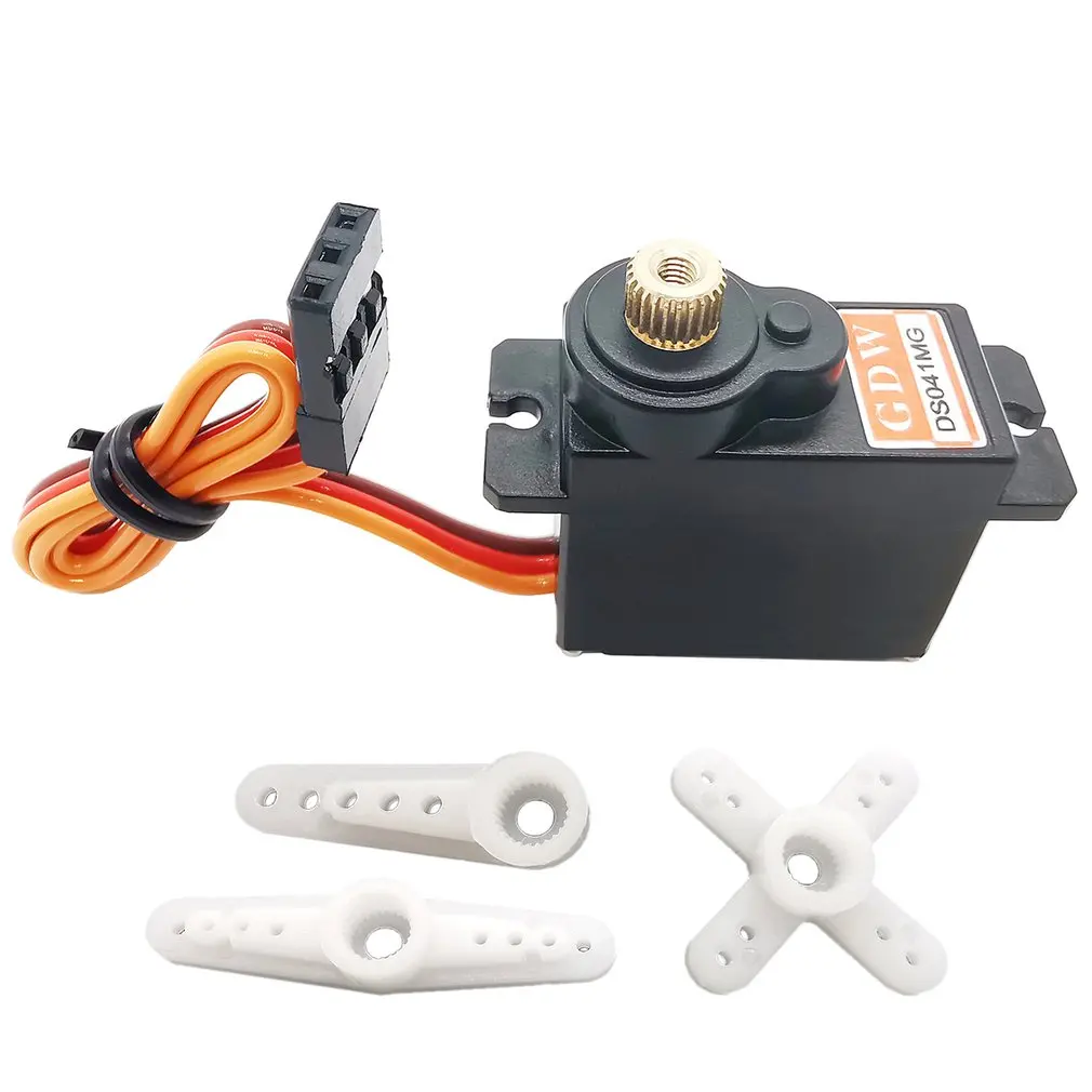 

GDW DS041MG 5 кг мини металлическая Шестерня Аналоговый сервопривод для Rc Хобби Автомобиль Лодка Вертолет Самолет радиоуправляемый робот запасн...