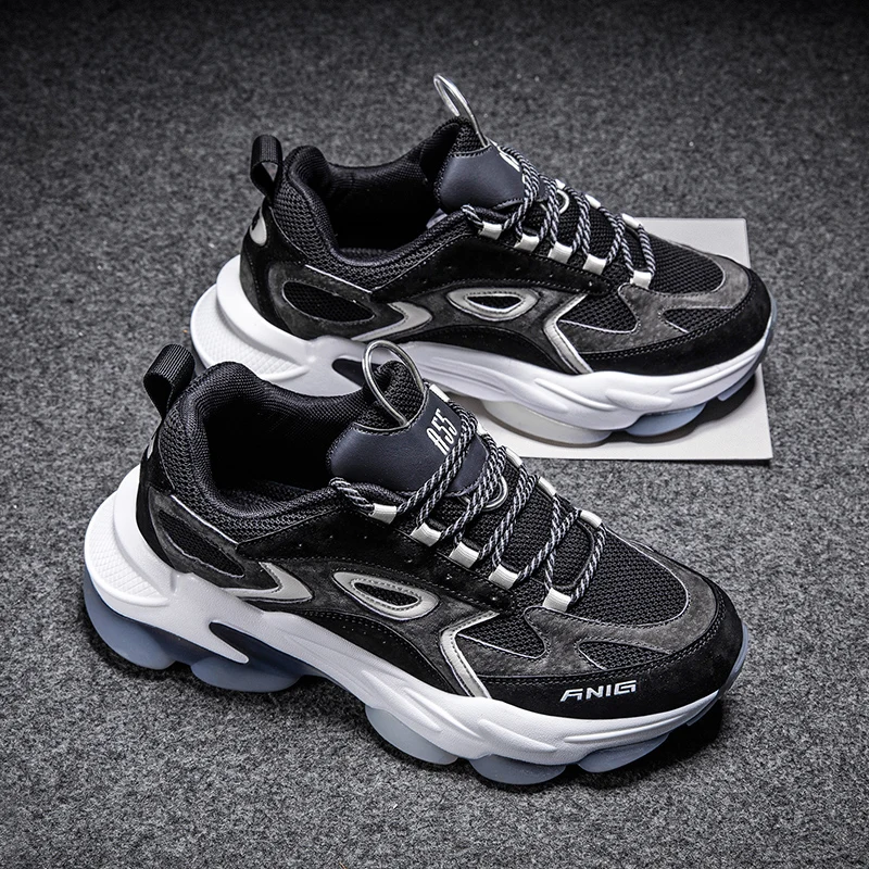 

2020 Autumn New Breathable Running Shoes for Men chunky Sneakers Slip on Trainers Outdoor Luminous Walking Jogging Sports Shoes