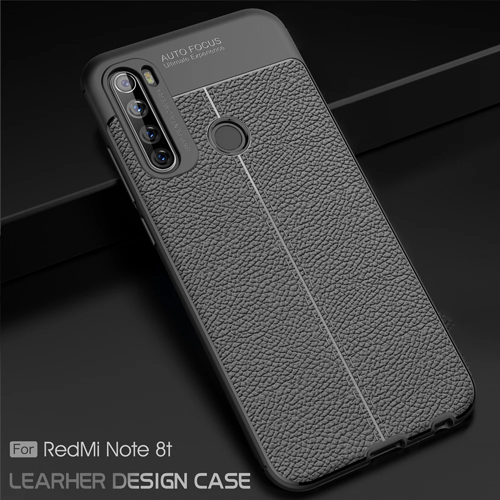 Чехол для Xiaomi Redmi Note 8 T кожаный чехол Прочный телефона из ТПУ Pro противоударный