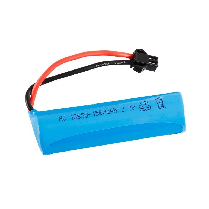 1/2/5/10Pcs 3.7v 1500mah 18650 Li-ion Battery For RC Stunt Car Q85 Q70 Rc Toys SM-2P Plug Boat Water soft Gun | Игрушки и хобби