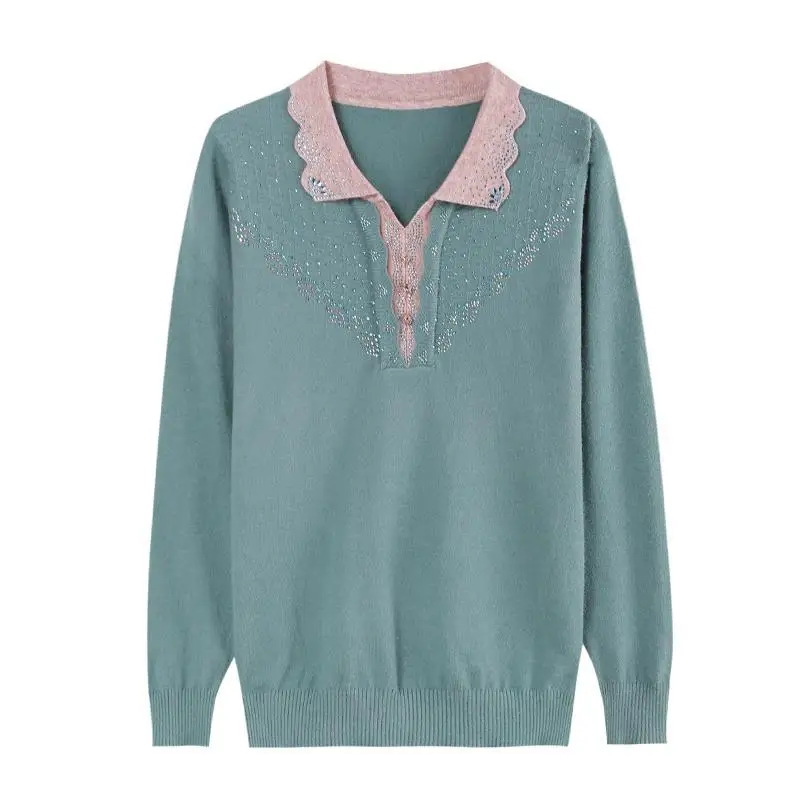 2021 женские кашемировые свитера для среднего возраста пуловеры размера плюс 4XL