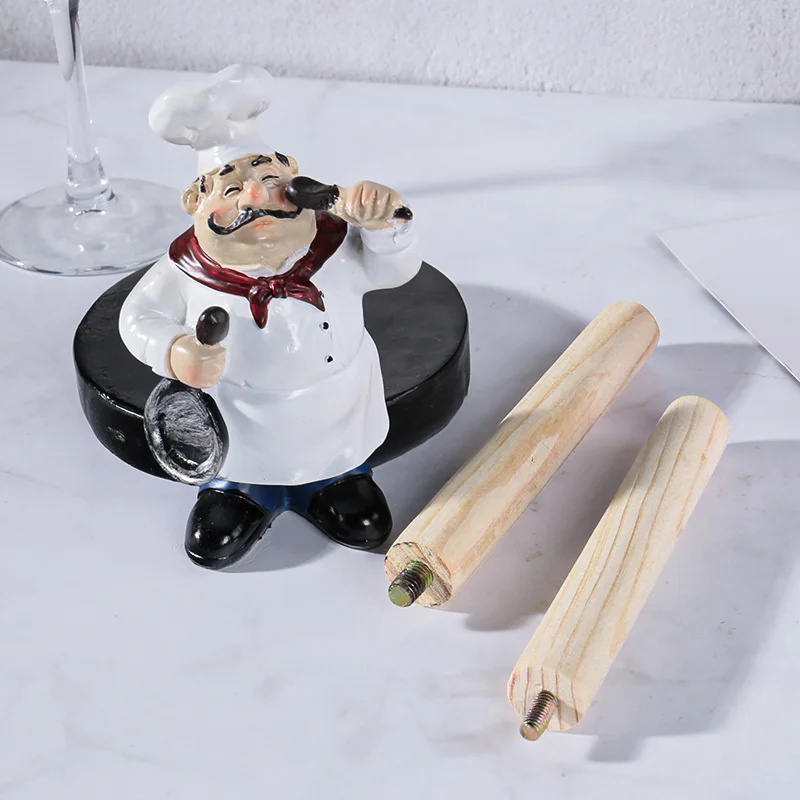 Подставка для салфеток шеф-повара полимерные двухслойные фигурки бумажная