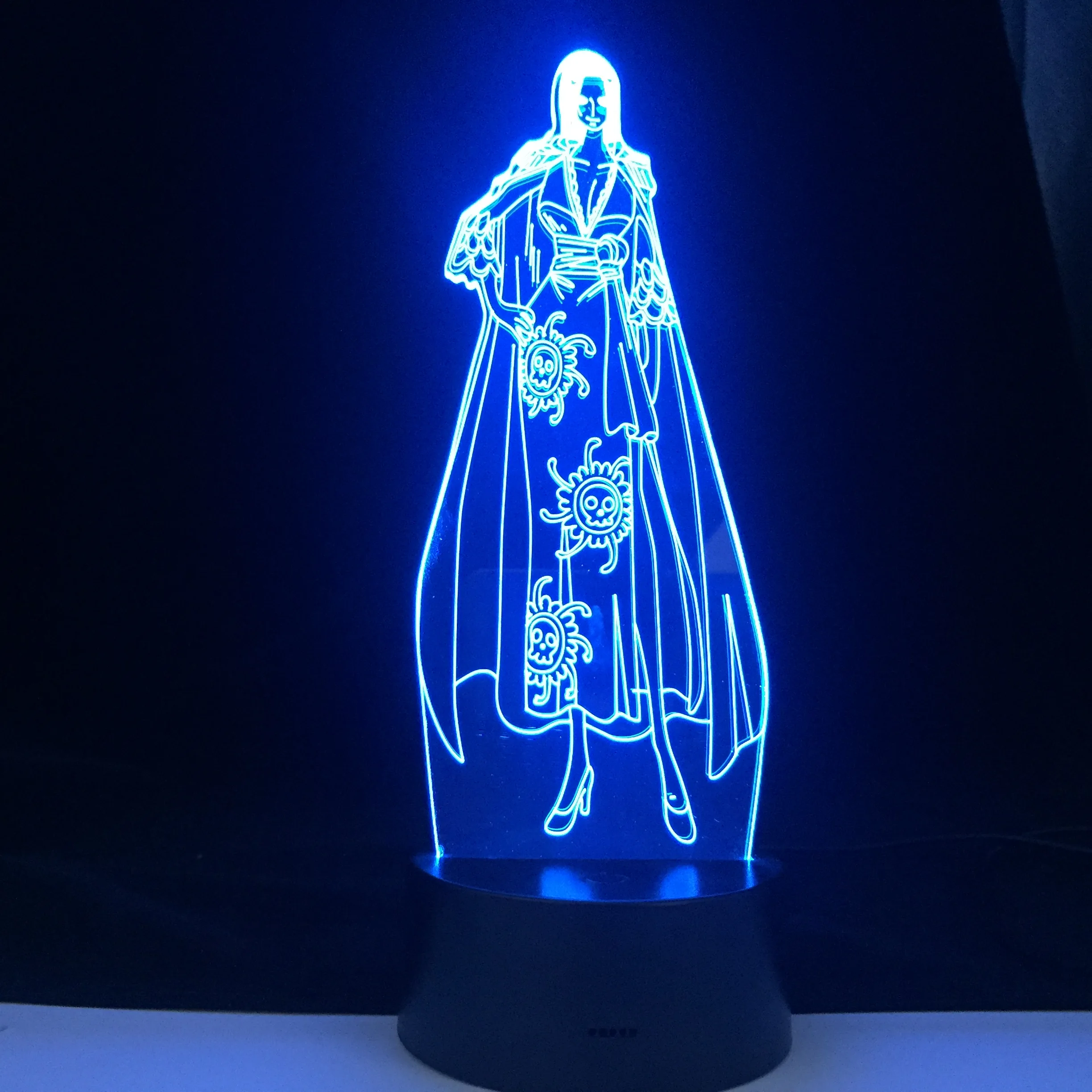 

Boa Hancock Figure One Piece 3d Led Nightlight for Children Birthday Gifts Bedroom Decoration Anime Table Lamp Dropshipping