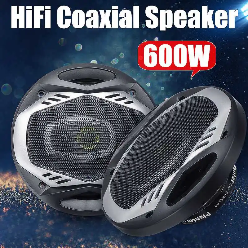 

2 Pcs/Set 6 Inch 600W 2 Way Car Speaker Subwoofer HIFI Speaker Car Rear / Front Door Audio Music Stereo Coxial Speakers System