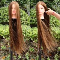 80cm long professional head dolls for hairdresser 30inch synthetic hair mannequin for hair style hairdressing hair for dolls