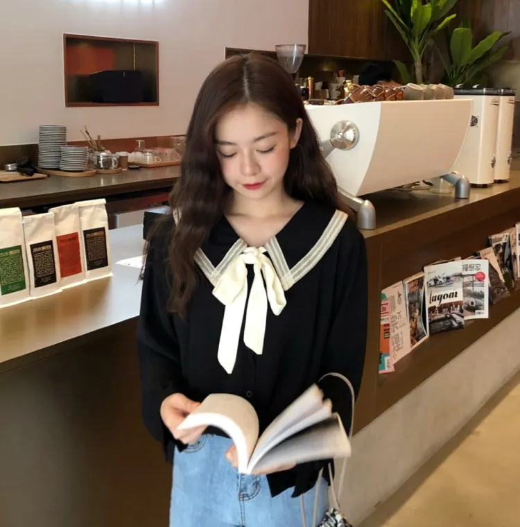 

Shirts Women New Arrival Spring Korean Style Chic Trendy Casual Blouses Elegant Vintage Womens Streetwear All-match 2020 myslef