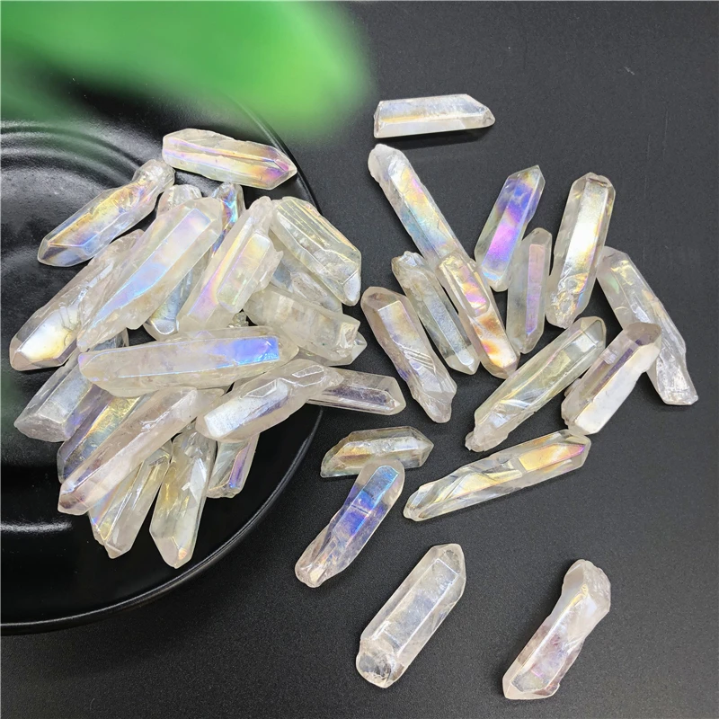 50 г Белый Титан Aura Lemurian семена кварца кристаллические камни точечный образец