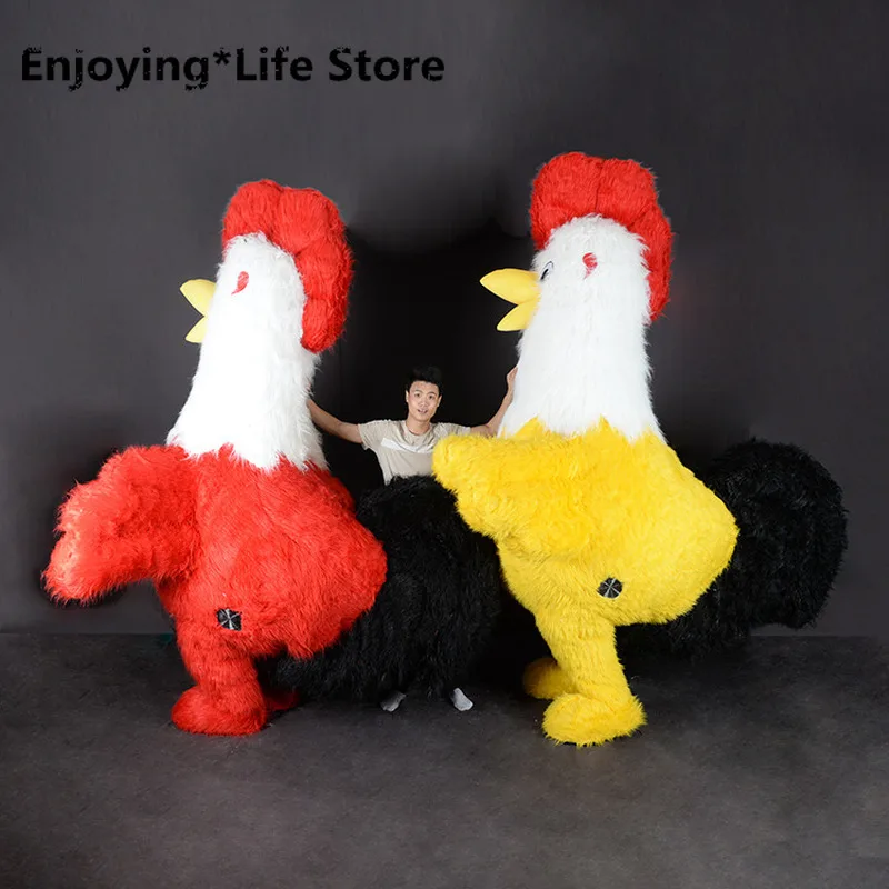 

Halloween Advertising Promotion 2M/26M/3M Inflatable Cock Scary Mask Mascot Costume Suits Adult Cosplay Party Game Dress Costume