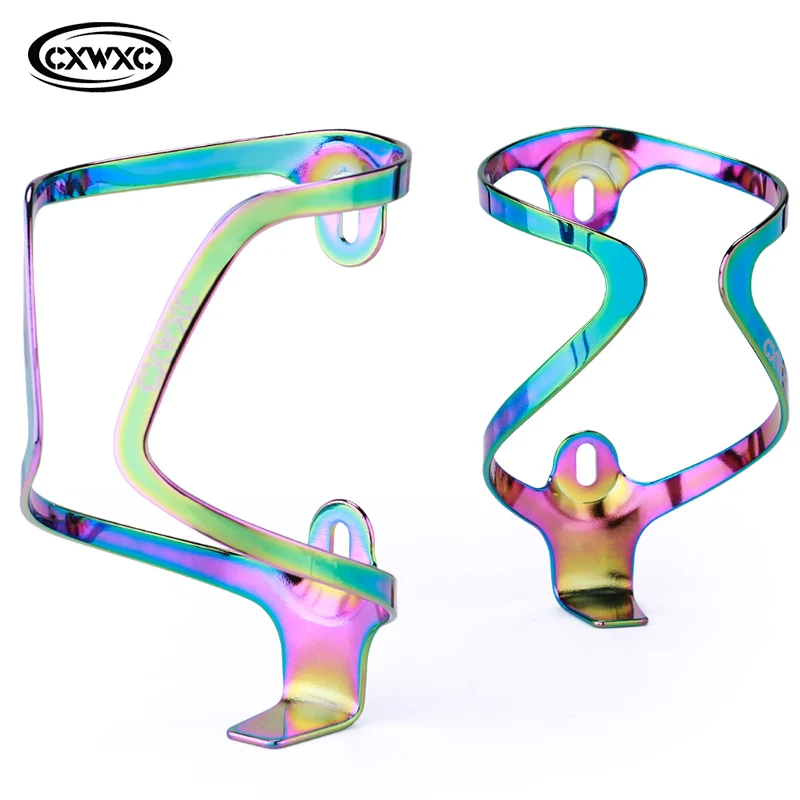

Colorful Bicycle Water Bottle Holder Cage Lightweight Aluminum Alloy MTB Road Bike Water Bottle Cage Cycling Bottle Holder