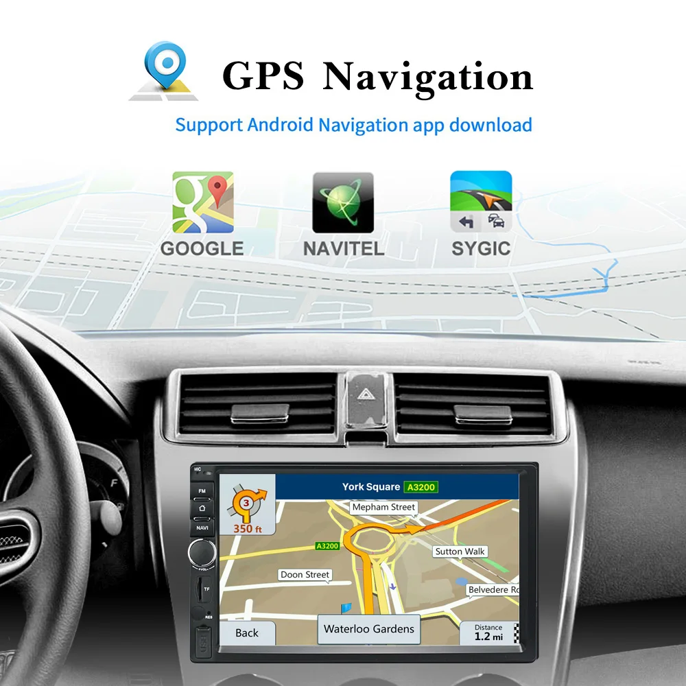 2din Android 8 1 Автомагнитола универсальная gps навигация Bluetooth 7 &quot1024x600 сенсорный Авто