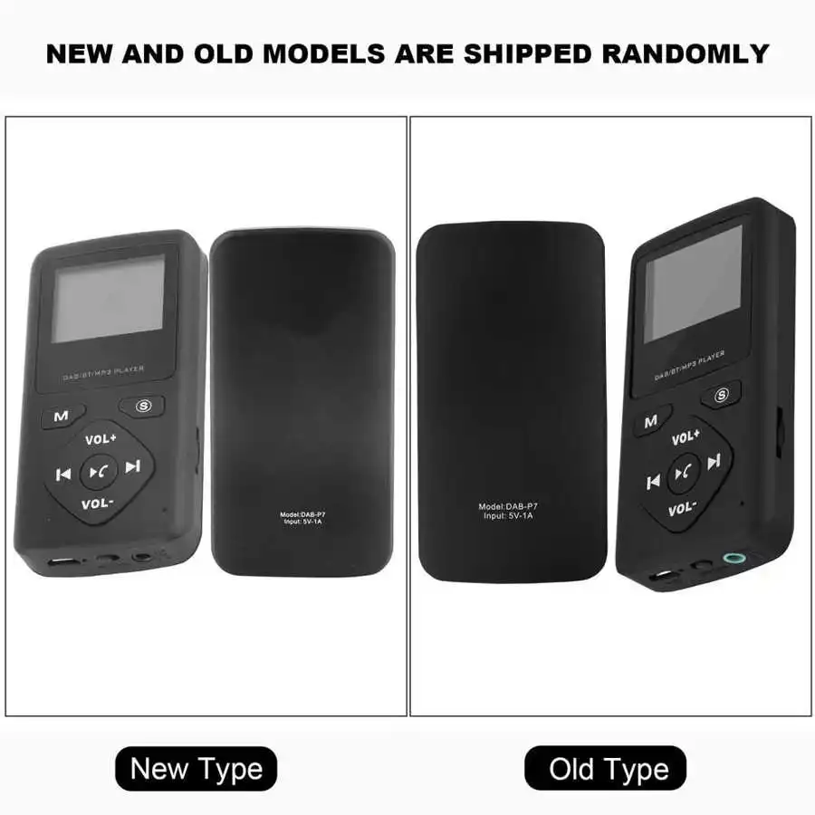 Портативный DAB/DAB + карманный цифровой радиоприемник Bluetooth MP3 плеер с наушниками