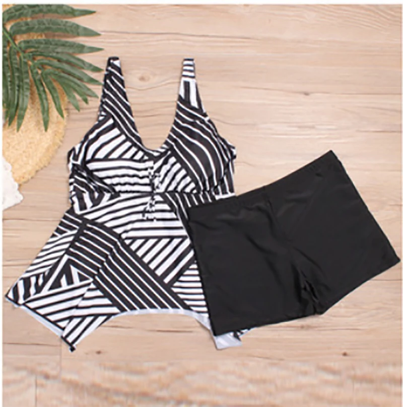 Бикини купальник большого размера женский с высокой талией пуш ап бикини